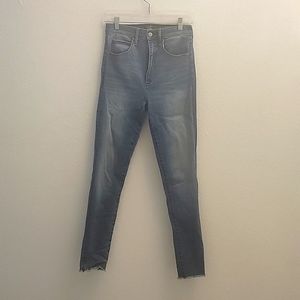 A and F ultra high rise super skinny jeans size 27
